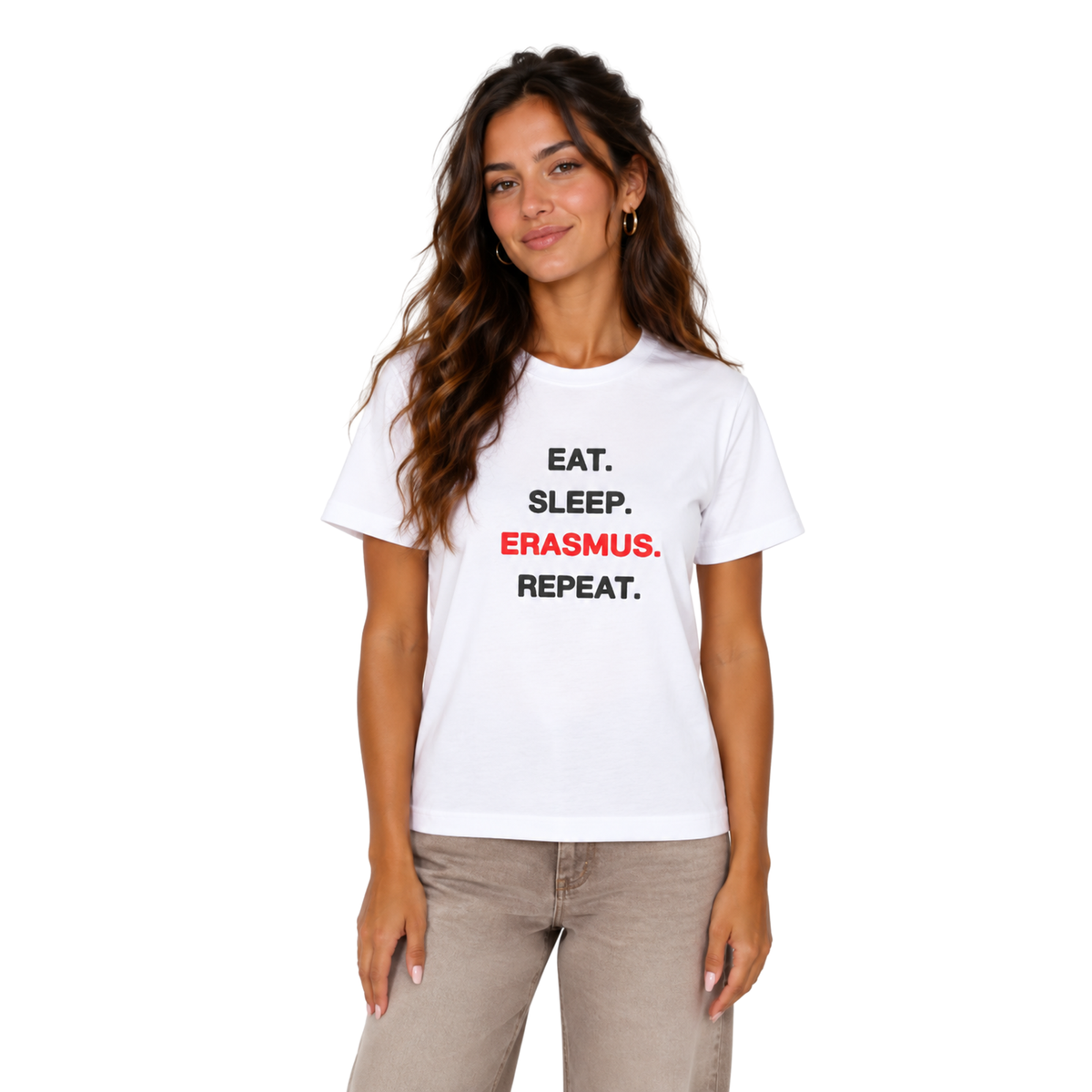 Eat, sleep, erasmus, repeat T-shirt | Erasmus T-Shirt