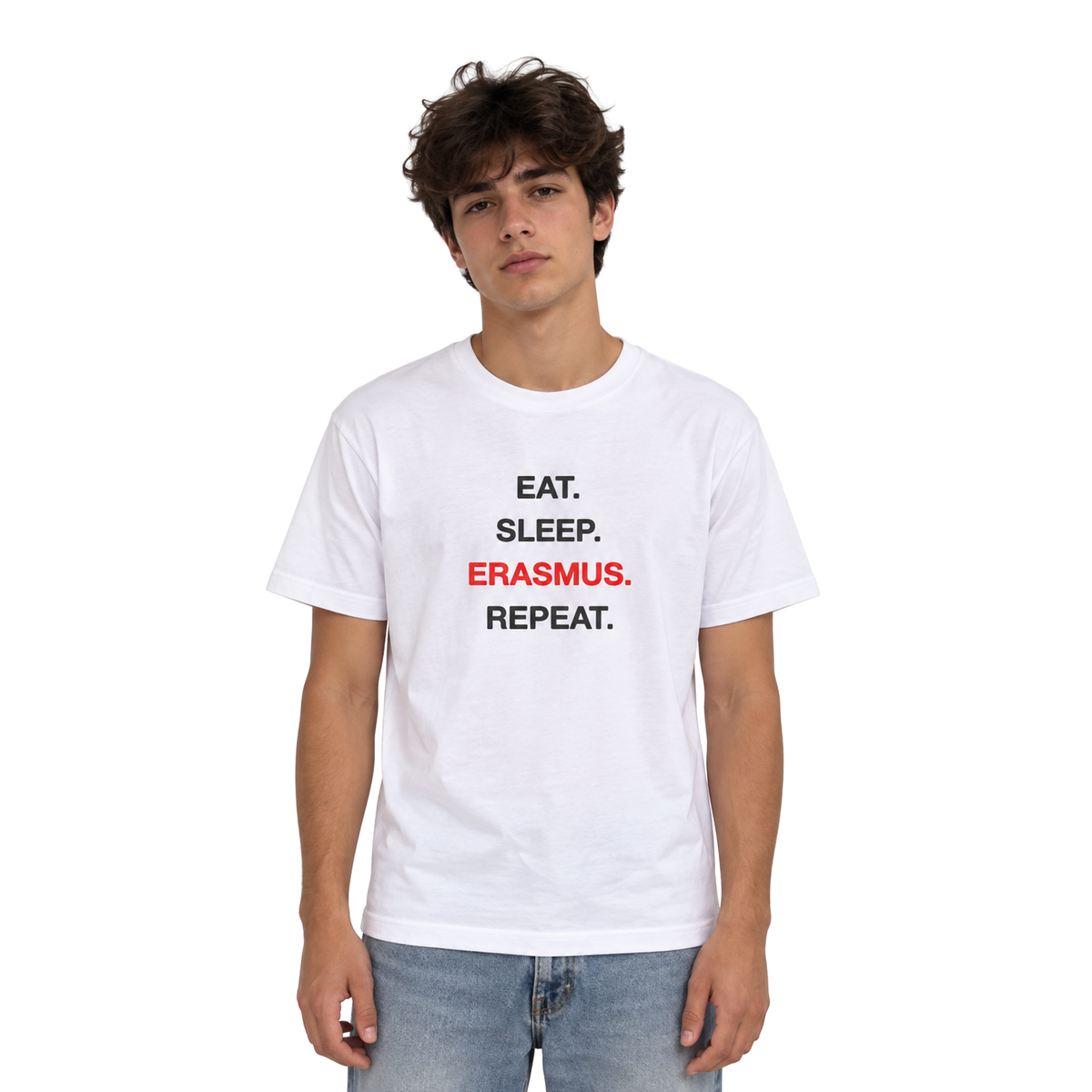 Eat, sleep, erasmus, repeat T-shirt | Erasmus T-Shirt
